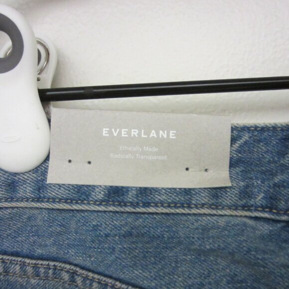 New Everlane The Curvy 90s Cheeky Straight Jean Sz 28x29 Blue 100% Organic Ctton - Picture 8 of 15